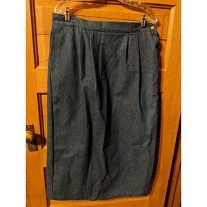 Ronnie Salloway Denim Skirt Size 16 Blue Jean Modest Womens Vintage